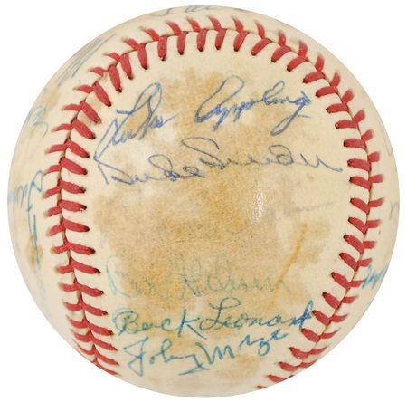 Lot #973 Baseball Hall of Famers Baseball - Image 2