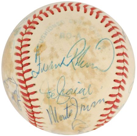 Lot #973 Baseball Hall of Famers Baseball - Image 3