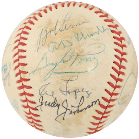 Lot #973 Baseball Hall of Famers Baseball - Image 4