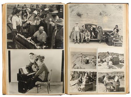 Lot #880 Silent Film Stars: The silent pianoman’s scrapbook of stars, including Shearer, Talmadge, Bow, and Dempsey - Image 1