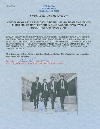 Lot #760 Beatles: McCartney and Starr: Classic mid-1963 Dezo Hoffman image - Image 4