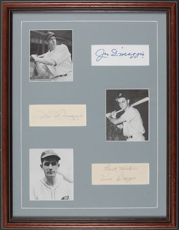 Lot #980 DiMaggio Brothers Signatures - Image 1