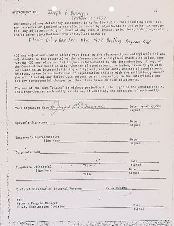 Lot #949 Joe DiMaggio Signed Document - Image 2