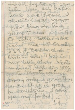 Lot #853 Greta Garbo: “I am thinking now of going only to Calif and stay in a corner. Not that I have a corner but I might find one if I go” - Image 2