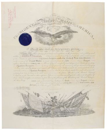 Lot #31 U. S. Grant Signed Document