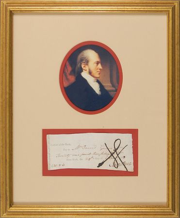 Lot #136 Aaron Burr Check - Image 2