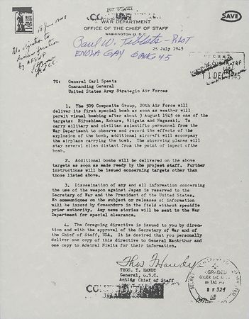 Lot #344 Enola Gay: Paul Tibbets Souvenir Typescript - Image 2