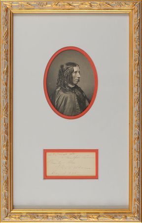 Lot #703 Harriet Beecher Stowe Signature - Image 1