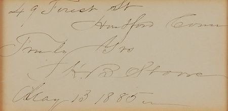 Lot #703 Harriet Beecher Stowe Signature - Image 2