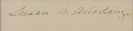 Lot #246 Susan B. Anthony Signature - Image 2