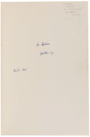 Lot #187 Robert F. Kennedy: Exceedingly scarce remembrance of the first lost Kennedy - Image 1