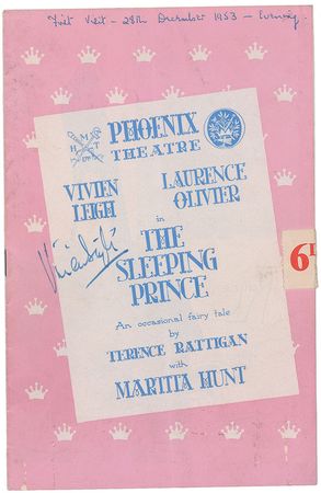 Lot #927 Vivien Leigh Program and Typed Letter Signed - Image 2