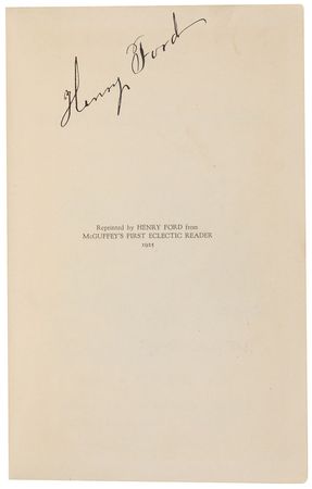 Lot #163 Henry Ford: The automakerâ??s favorite childhood book - Image 1