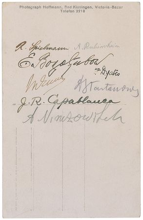 Lot #140 Chess Champions Signed Photograph - Image 1