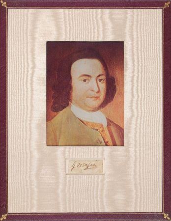Lot #201 George Mason: Excessively rare signature of the ?father? of the Bill of Rights - Image 2