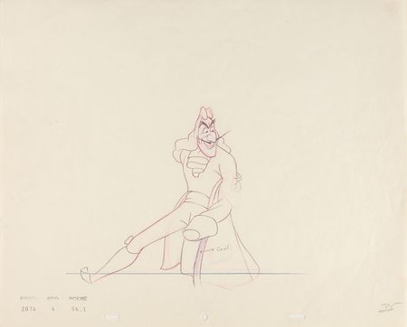 Lot #520 Captain Hook and Mr. Smee production drawings from Peter Pan Production Drawings - Image 2
