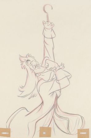 Lot #521 Captain Hook production drawing from Peter Pan Production Drawing - Image 1