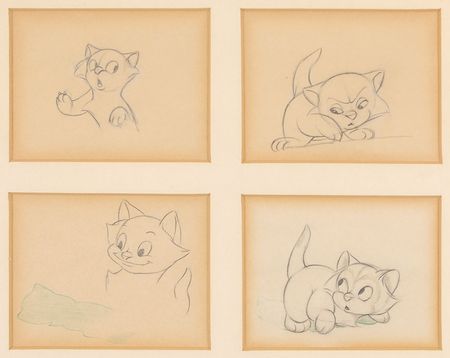 Lot #501 Figaro production drawings from Pinocchio Production Drawings - Image 1