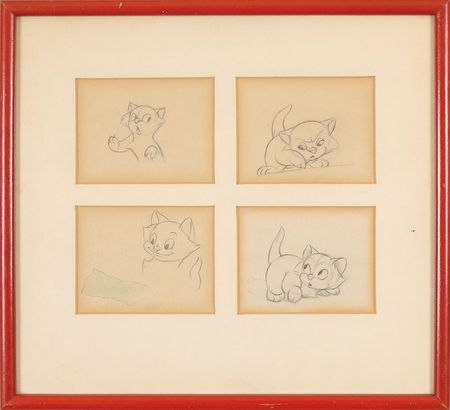 Lot #501 Figaro production drawings from Pinocchio Production Drawings - Image 2