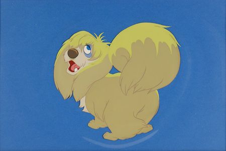 Lot #527 Peg production cel from Lady and the Tramp Production Cel - Image 2