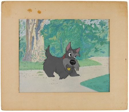Lot #530 Jock production cel from Lady and the Tramp Production Cel - Image 2