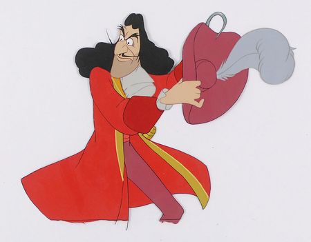 Lot #518 Captain Hook production cel from Peter Pan Production Cel - Image 1