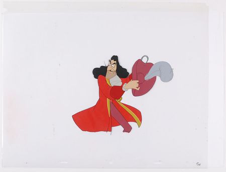 Lot #518 Captain Hook production cel from Peter Pan Production Cel - Image 2