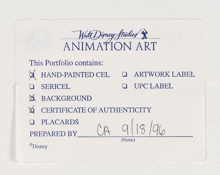 Lot #508 Brer Bear, Brer Rabbit, and Brer Fox hand-painted limited edition cel from Song of the South Hand-Painted Limited Edition Cel - Image 3