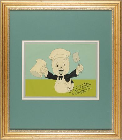 Lot #594 Porky Pig production cel from Porky?s Last Stand Production Cel - Image 2