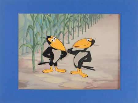 Lot #611 Heckle and Jeckle production cels from Terrytoons Production Cels - Image 2