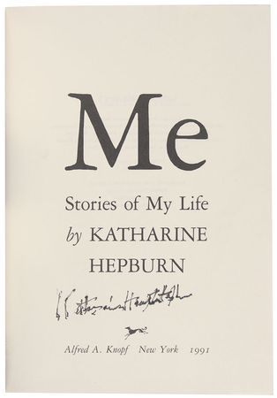Lot #918 Katharine Hepburn Book - Image 1