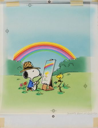 Lot #614 Snoopy and Woodstock original artwork from Snoopyâ??s Book of Colors Original Artwork - Image 3