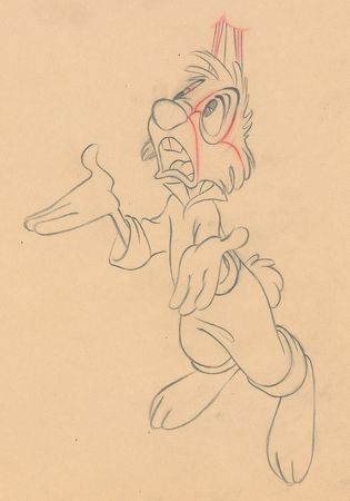 Lot #506 Brer Rabbit production drawing from Song of the South Production Drawing - Image 1
