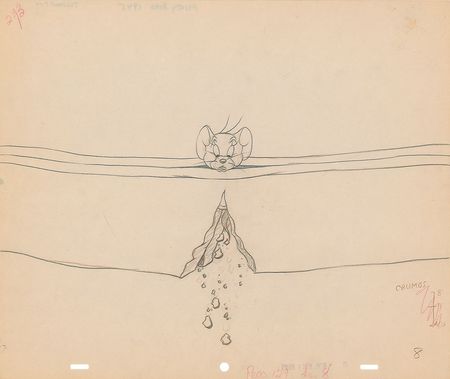 Lot #585 Jerry production drawings from Tom and Jerry Production Drawings - Image 1