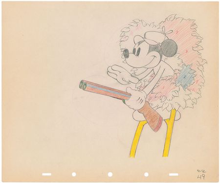 Lot #472 Mickey Mouse production drawing from Moose Hunters Production Drawing - Image 2