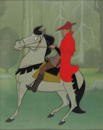 Lot #538 Prince Phillip and Sampson production cel from Sleeping Beauty Production Cel - Image 1