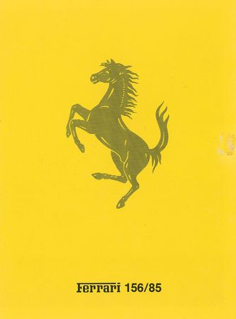 Lot #162 Enzo Ferrari: Rare press announcement for Ferrari?s 1985 Formula 1 race car - Image 2