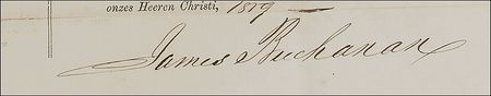 Lot #19 James Buchanan: Granting safe passage to a New Bedford whaling vessel - Image 2