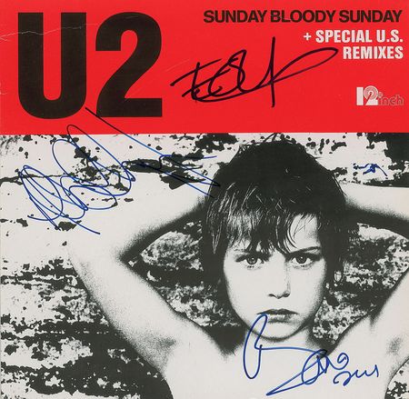 Lot #638 U2: Promotional release of their politically-charged anthem - Image 1