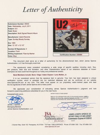 Lot #638 U2: Promotional release of their politically-charged anthem - Image 2