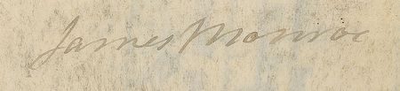 Lot #8 James Monroe Signed Document - Image 2