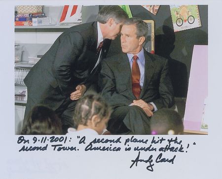 Lot #247 Andy Card Signed Photograph - Image 1
