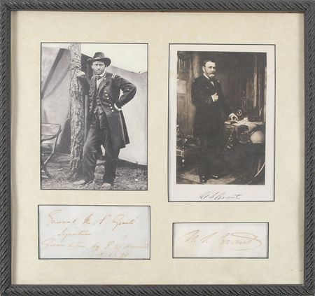 Lot #29 U. S. Grant Signature