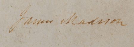 Lot #5 James Madison Signed Document - Image 2