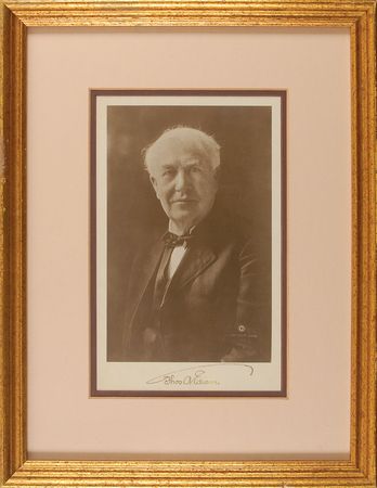 Lot #147 Thomas Edison Signed Photograph - Image 1