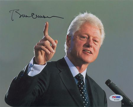 Lot #95 Bill Clinton Signed Photograph - Image 1
