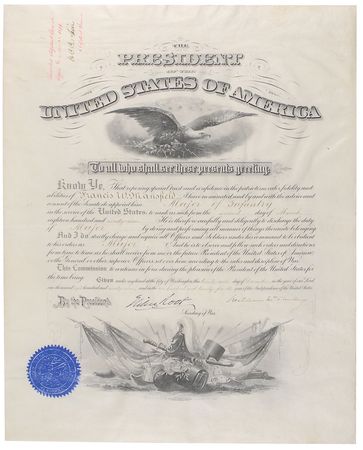 Lot #62 William McKinley Signed Document - Image 1