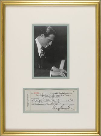 Lot #623 George Gershwin Check - Image 2