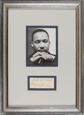 Lot #195 Martin Luther King, Jr Signature - Image 1