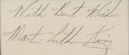 Lot #195 Martin Luther King, Jr Signature - Image 2